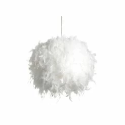 Meilleure vente 🔥 Paris prix PLUME Suspension - Armature : Ø26 cm - Avec plume environ Ø36 cm - Blanche - E14 40W non fournie ❤️