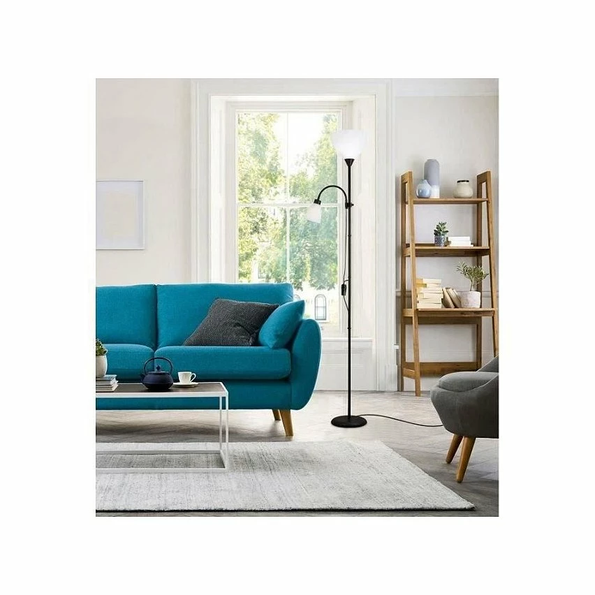 Grosses soldes 😉 Paris prix Lampadaire liseuse Betty 2 abat jours ABS Piétement métal L 20 x l 20 x H 176 cm INTERNATIONAL DESIGN ❤️ – Image 2