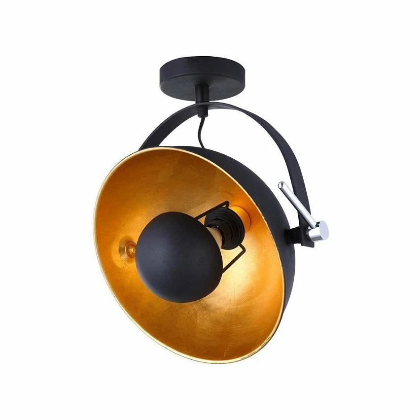 Le moins cher 👏 Paris prix Plafonnier en métal style Industriel orientable - H 29 x Ø 31 cm - Noir 💯 – Image 3