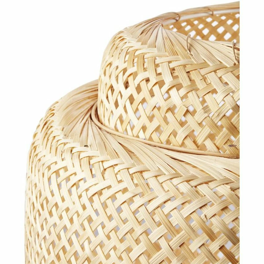 Sortie ✨ Paris prix BALI Suspension bambou - Armature Ø 40 x H 35 cm - Hauteur fil 115 cm - E27 60W ⭐ – Image 5