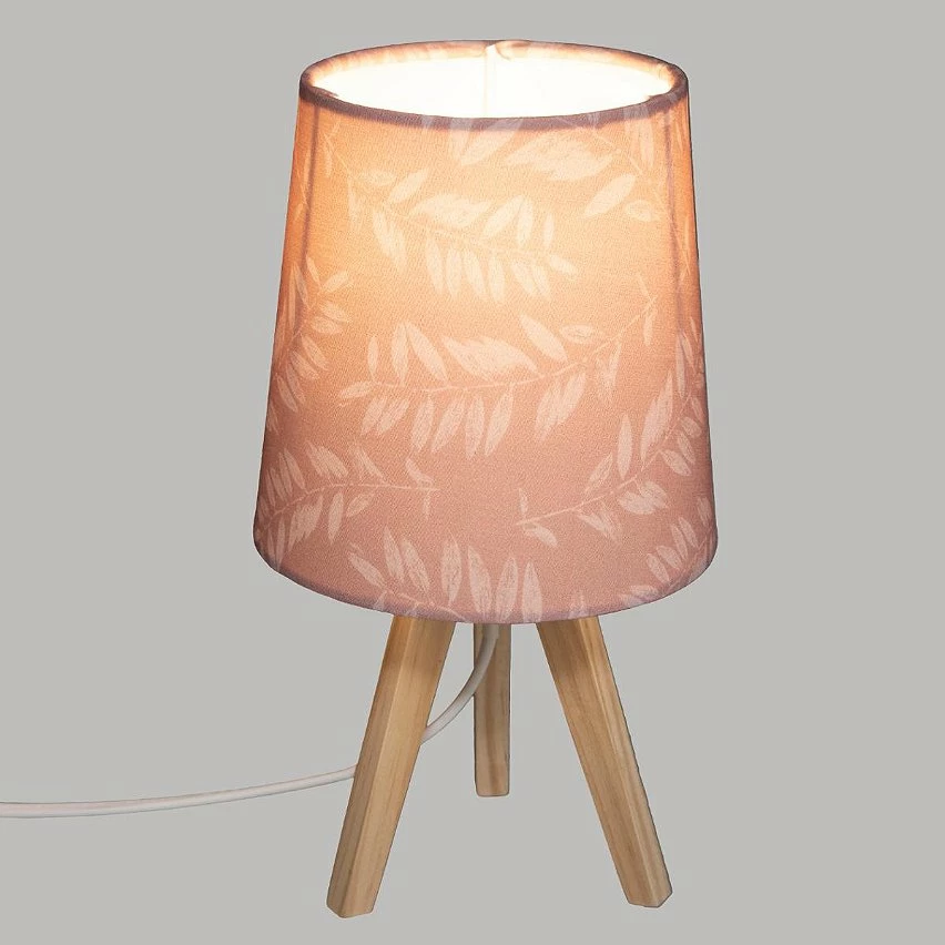 Tout neuf đ Atmosphera Lampe en bois rose H23.5 cm â â Image 2