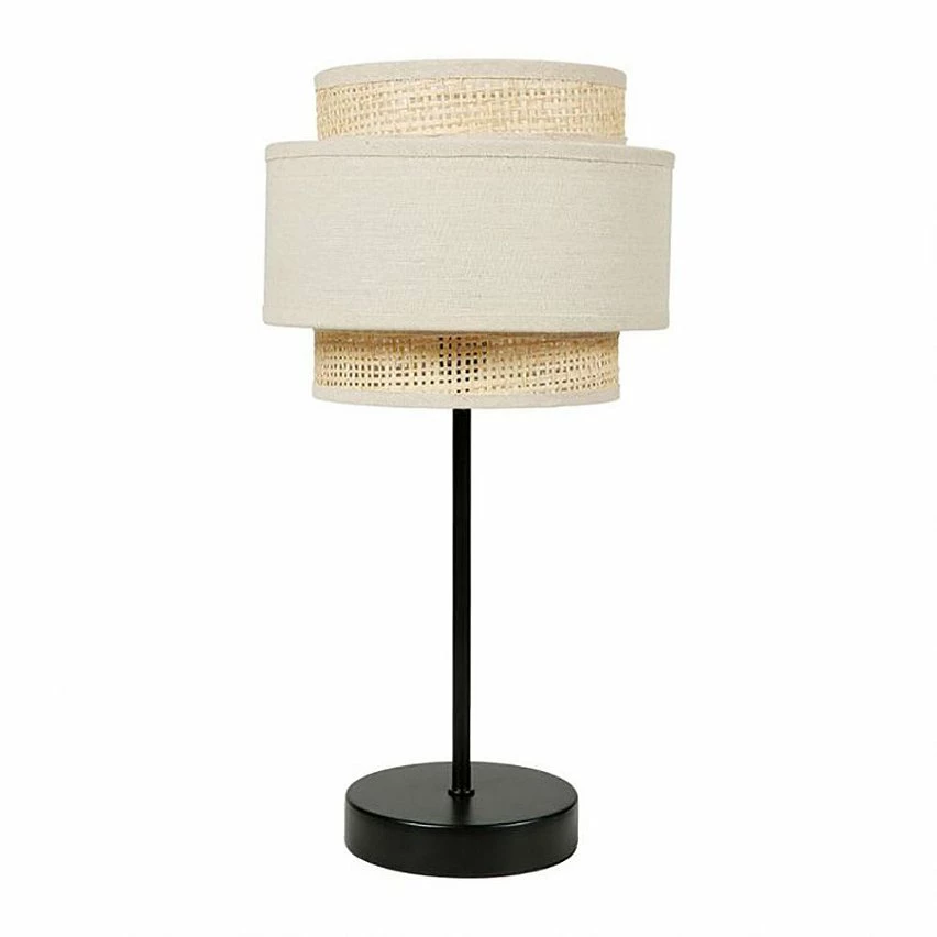 Acheter đ„ Ostaria Lampe abat-jour papier rotin 3 niveaux beige đ