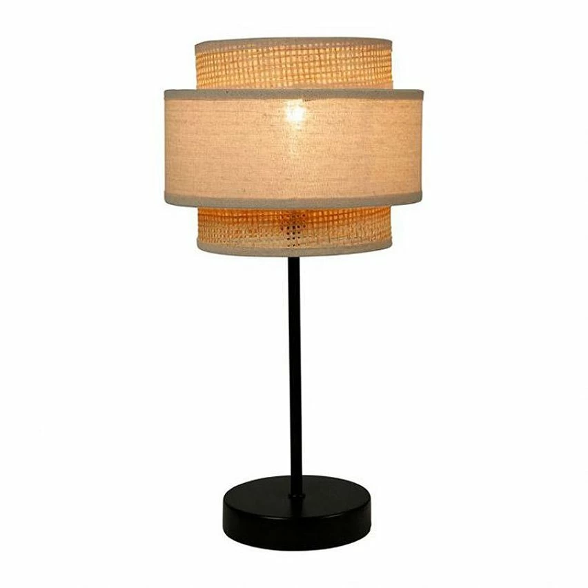 Acheter đ„ Ostaria Lampe abat-jour papier rotin 3 niveaux beige đ â Image 4