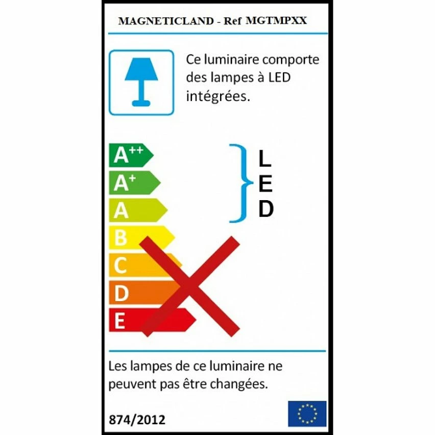 Vente flash ⌛ Magneticland Lampe LED en lévitation en bois foncé MEGAPOLITE (sans abat-jour) 🥰 – Image 4