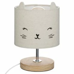 Offres 🔔 Atmosphera Lampe à Poser Déco "Chat" 21cm Blanc 🧨
