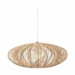 Nouveau 🥰 Atmosphera Luminaire Suspension Beige Nature D 57 cm 🧨