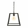 Meilleure vente 😍 Atmosphera Luminaire Suspension en Verre et métal Noir D 30 cm ⭐