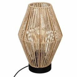 Sortie 🛒 Lampe à poser cordage H32 Aissa Atmosphera - Naturel clair ✔️