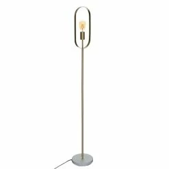Bon marché 🔔 Lampadaire métal doré Edi H155 Atmosphera - Or 👍