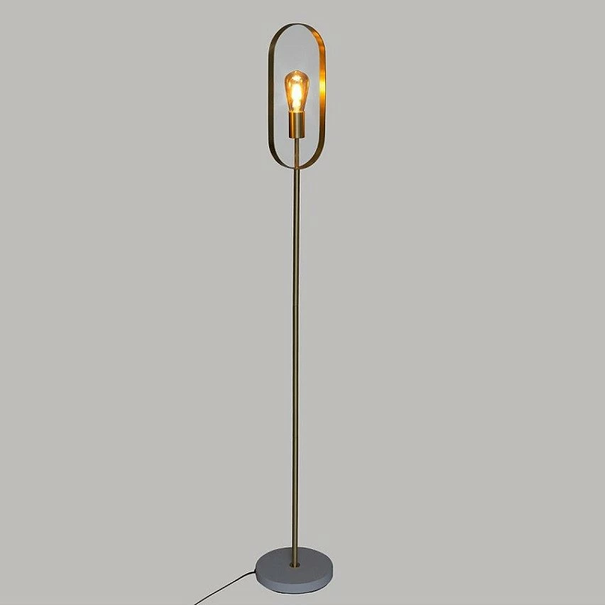 Bon marché 🔔 Lampadaire métal doré Edi H155 Atmosphera - Or 👍 – Image 2