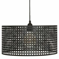 Meilleur prix 😉 Suspension cannage noir Katel D38 Atmosphera - Noir ✔️