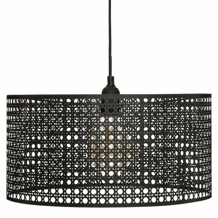 Meilleur prix 😉 Suspension cannage noir Katel D38 Atmosphera - Noir ✔️