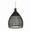 Offres 🌟 Atmosphera Luminaire Suspension en Rotin noir D 49 cm 👏