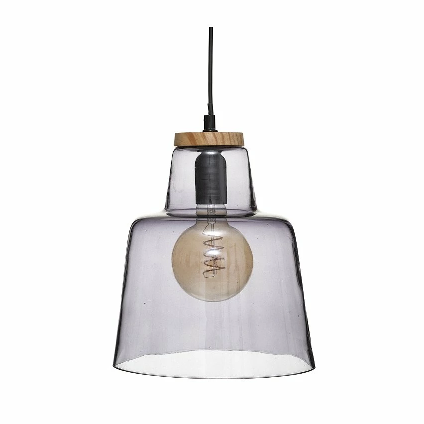 Meilleure affaire đ Atmosphera Luminaire Suspension en Verre FumĂ© D 23 cm đ
