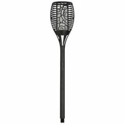 Acheter 👍 Garden Lights Torche Solaire Effet Flamme "Pénélope" 75cm Noir ⌛