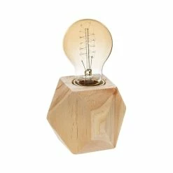 Remise 🧨 Atmosphera Lampe origami Socle en bois 🤩