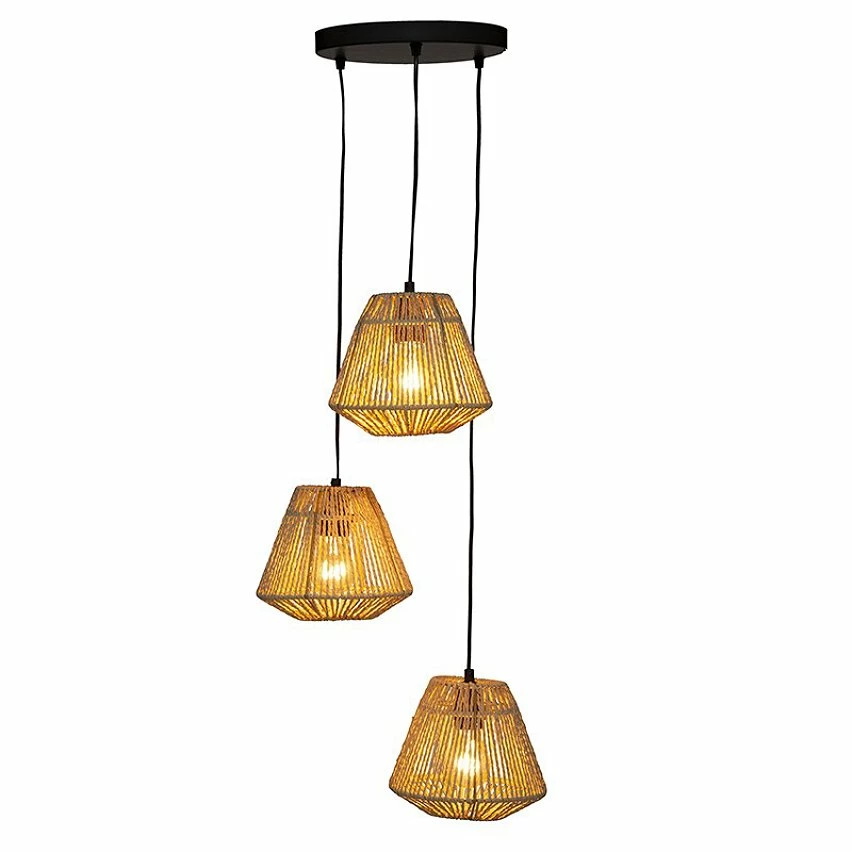 Meilleure vente đ Suspension x3 corde Jily naturel Atmosphera turel clair â â Image 2