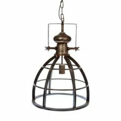 Meilleure affaire 😉 Atmosphera Lampe Suspension Métal "Factory" 58cm Gris 🤩