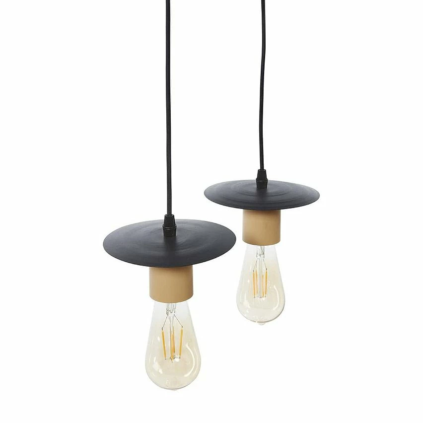 Top 10 đ Altobuy MAGELAN - Suspension en Bois et MĂ©tal Noir 4 Ampoules đ â Image 6
