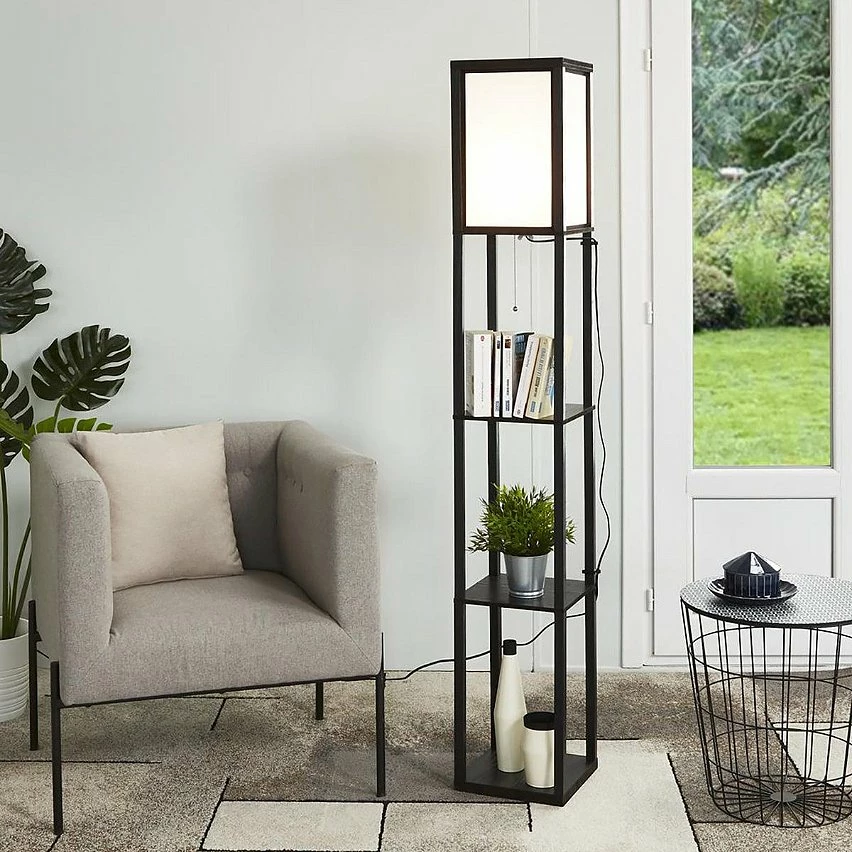 Top 10 💯 Altobuy AMELIE - Lampadaire avec 3 Etagères en Métal Noir 🥰 – Image 4