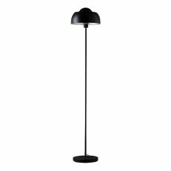 De gros 🎉 Altobuy KOPOLA - Lampadaire en Métal Noir Abat-Jour Dôme 😍