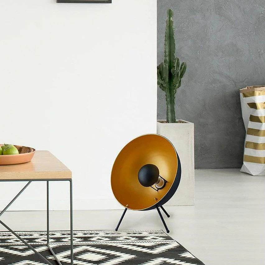 Acheter 🥰 Altobuy SPOUTNIK - Lampe à Poser en Métal Noir et Doré ❤️ – Image 2