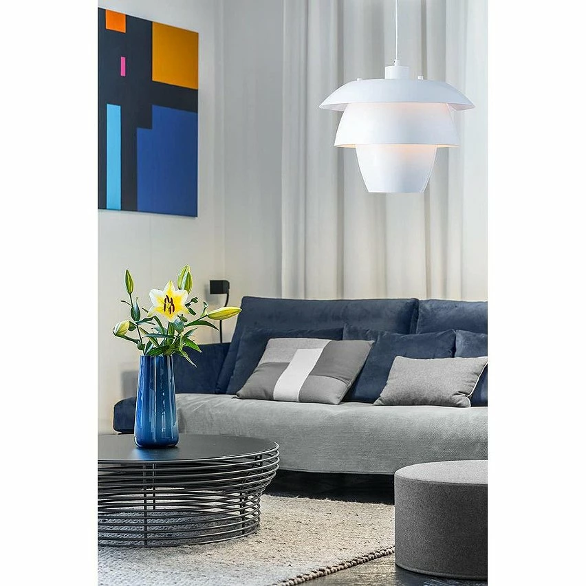 Offres 🧨 Altobuy PETULA - Suspension en Métal Rouge Forme Fleur Géométrique ⌛ – Image 4