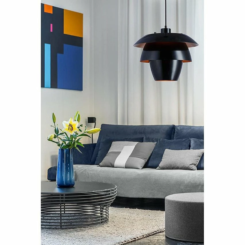 Offres 🧨 Altobuy PETULA - Suspension en Métal Rouge Forme Fleur Géométrique ⌛ – Image 2