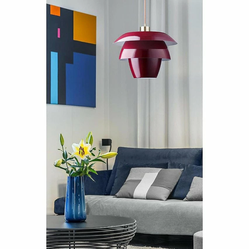 Offres 🧨 Altobuy PETULA - Suspension en Métal Rouge Forme Fleur Géométrique ⌛ – Image 6