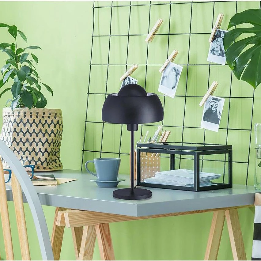 Grosses soldes ✔️ Altobuy SYMBOL - Lampe à Poser Pied et Abat-jour en Métal Noir 🧨 – Image 4