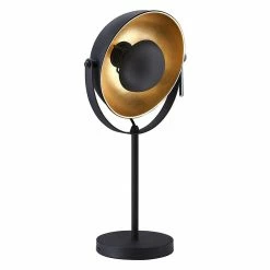 Grosses soldes 🧨 Altobuy PIONEER - Lampe à poser en Métal Noir et Doré 🧨