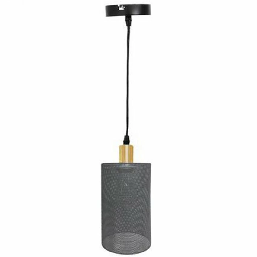 De gros đ The Home Deco Light Lampe Suspension Design "Cylindre" 24cm Gris đ