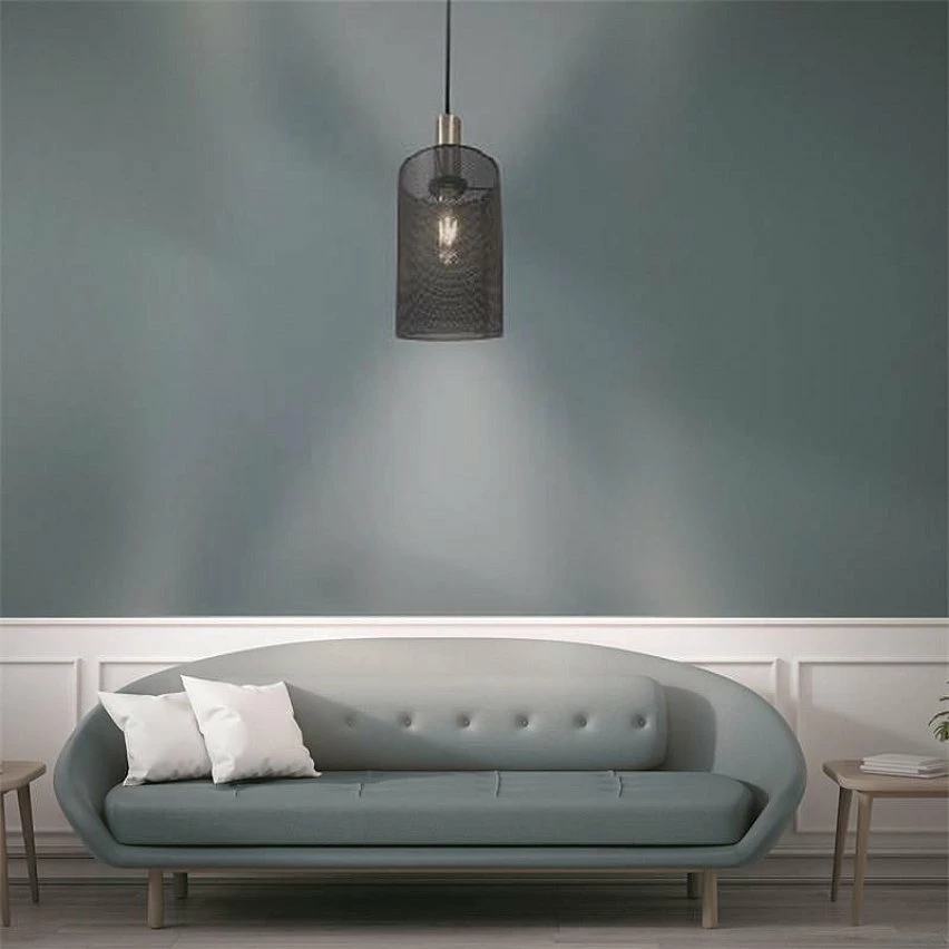De gros đ The Home Deco Light Lampe Suspension Design "Cylindre" 24cm Gris đ â Image 5