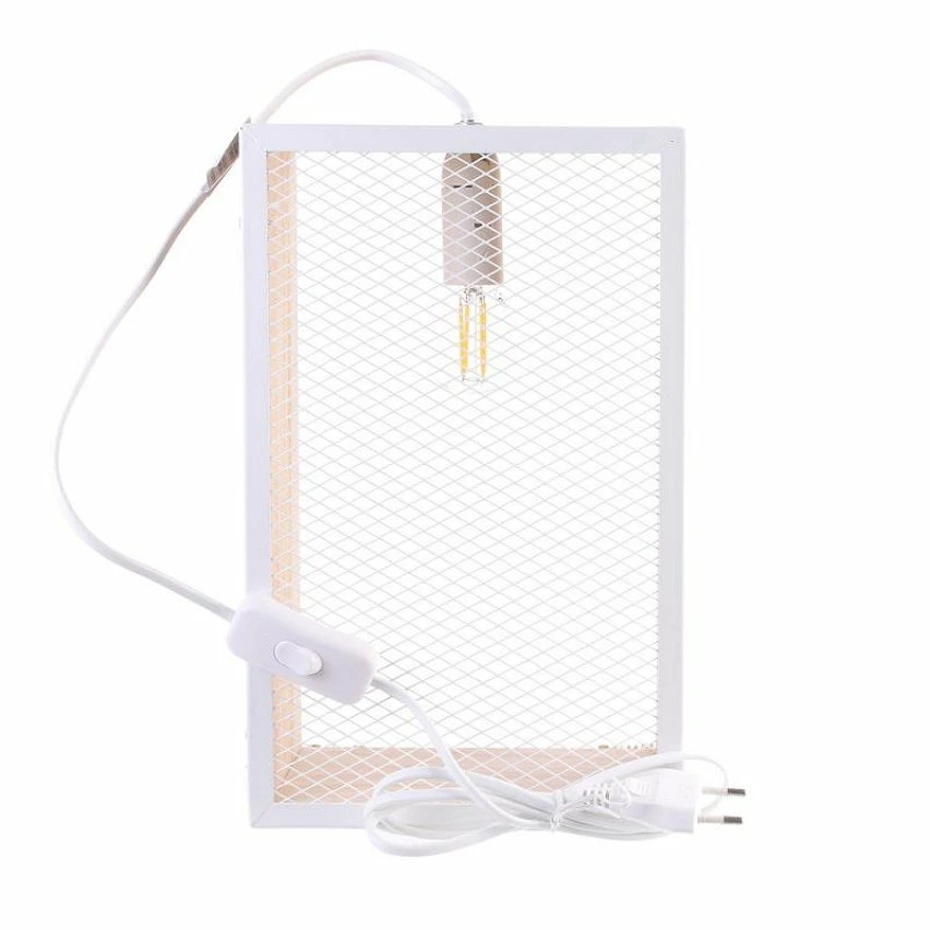 Tout neuf 👏 Paris prix Lampe à Poser Bois & Métal "Cadre" 29cm Blanc & Naturel 💯