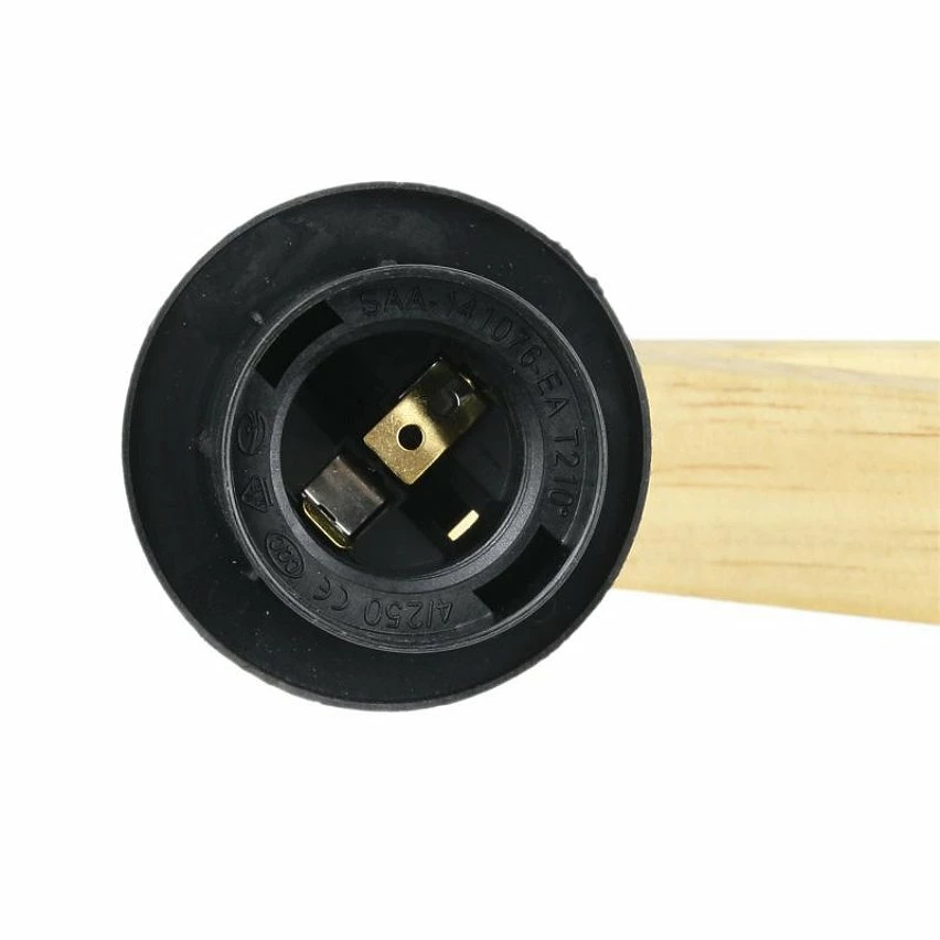 Grosses soldes ⭐ The Home Deco Light Lampe Murale en Bois "Fact" 22cm Naturel & Rouge 😉 – Image 3