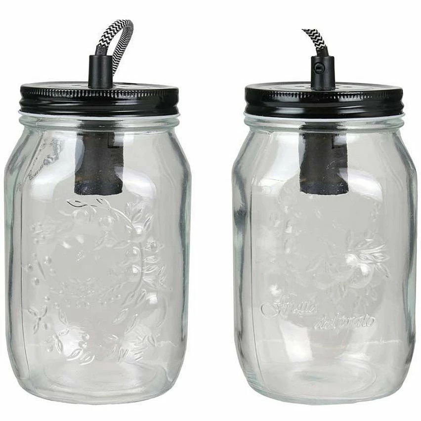 Coupon 💯 The Home Deco Light Suspension lumineuse mason jar en verre ❤️ – Image 2