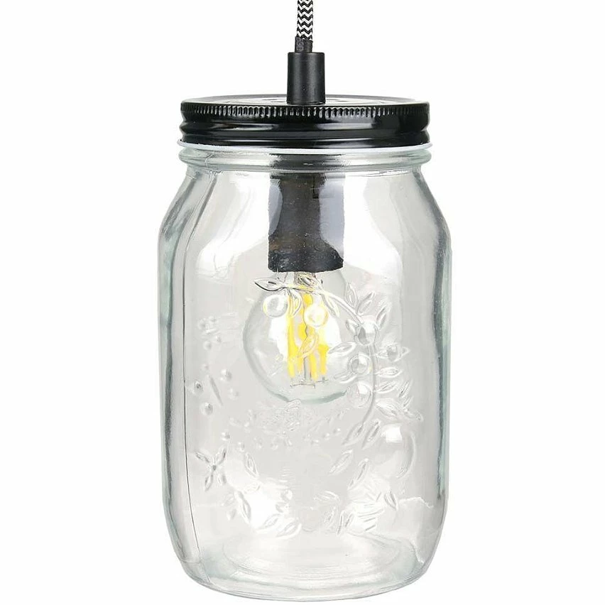 Coupon 💯 The Home Deco Light Suspension lumineuse mason jar en verre ❤️ – Image 3
