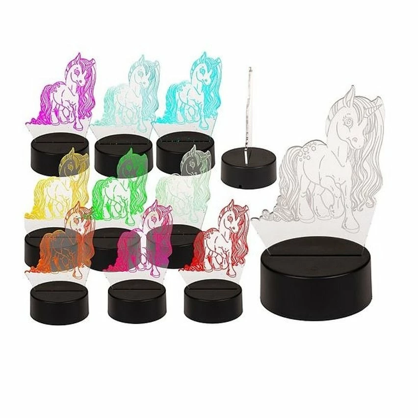 Coupon â Totalcadeau Veilleuse licorne effet 3D lampe avec changement de couleur đ â Image 2