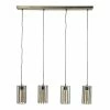Tout neuf 👏 Lampea Suspension vintage 4 lampes avec abat-jours en verre Novak 🧨