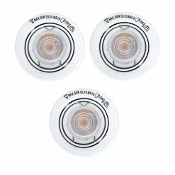 Sortie ⌛ Paris prix Lot de 3 Spots Encastrés "Orientable" 9cm Blanc ✔️