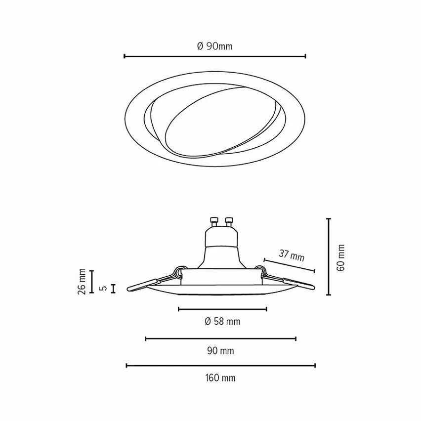 Sortie ⌛ Paris prix Lot de 3 Spots Encastrés "Orientable" 9cm Blanc ✔️ – Image 4