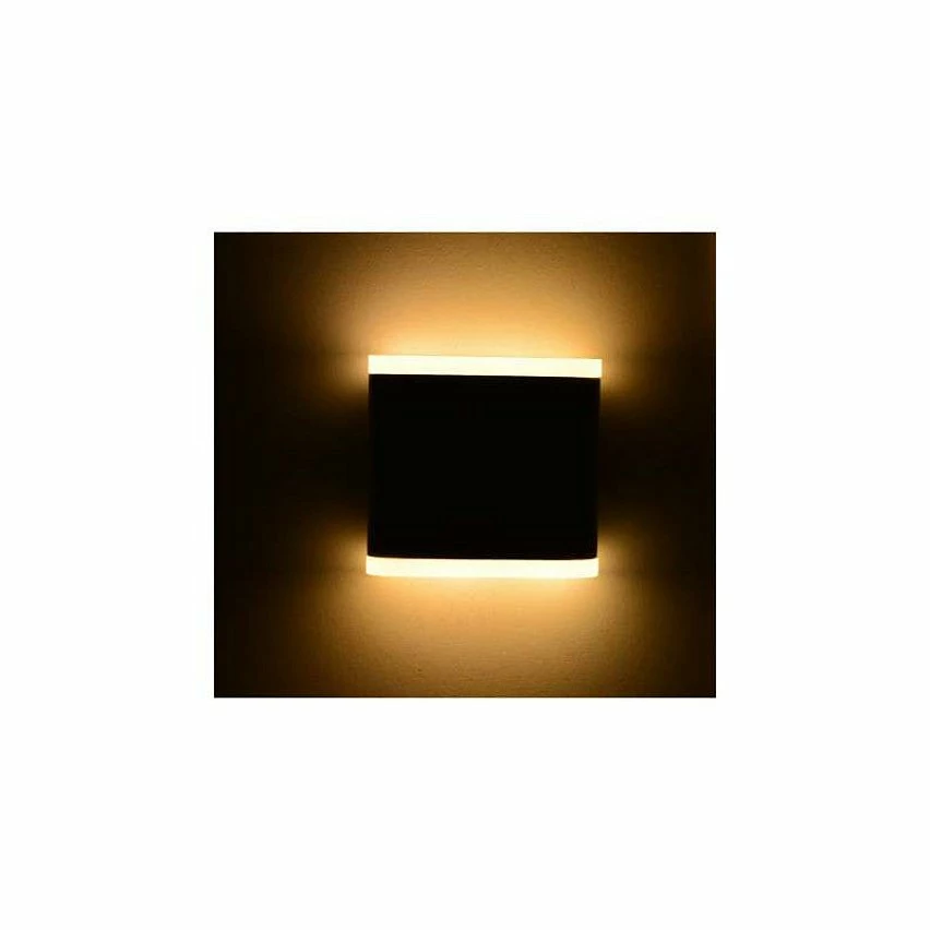 Vente flash 🧨 Miidex Applique Murale LED 6W Carré Grise IP54 - Blanc Chaud 3000K 😀 – Image 2