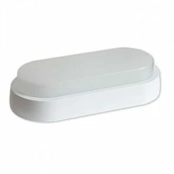 Nouveau ⌛ Miidex Plafonnier LED ovale 12W (110W) étanche IP65 - Blanc Chaud 3000K 🧨