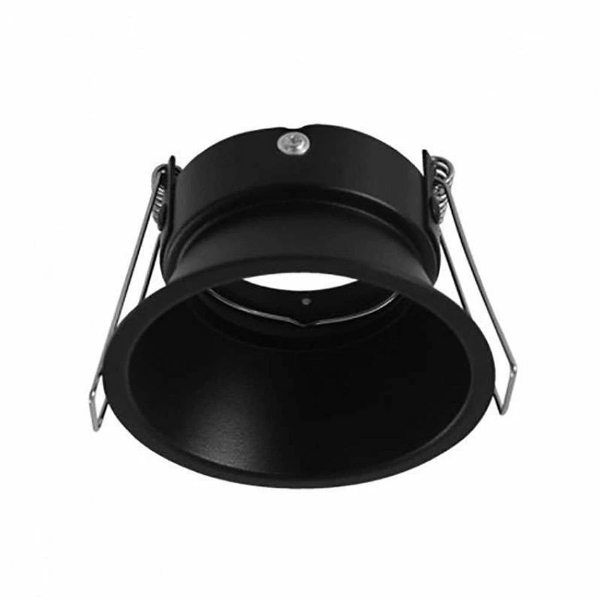 Meilleur prix 🧨 Miidex Support de Spot Encastrable Rond Basse Luminance Ø82mm Noir 🥰