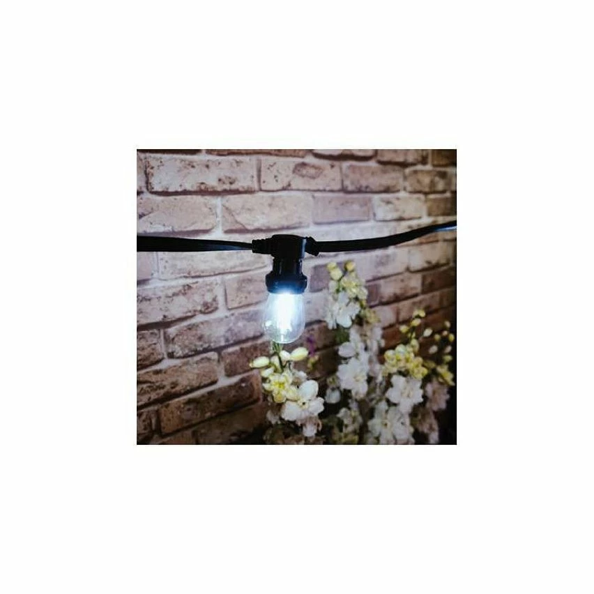 Meilleure vente đ§š Miidex Guirlande Guinguette CĂąble Plat 10m pour 20 Ampoules E27 đ â Image 2