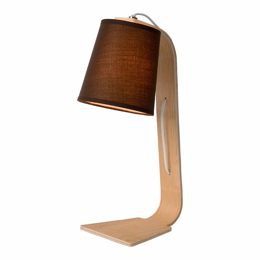 Bon marché 🎉 Lampea Lampe de table contemporaine en bois et tissu Christalline ✨ – Image 3