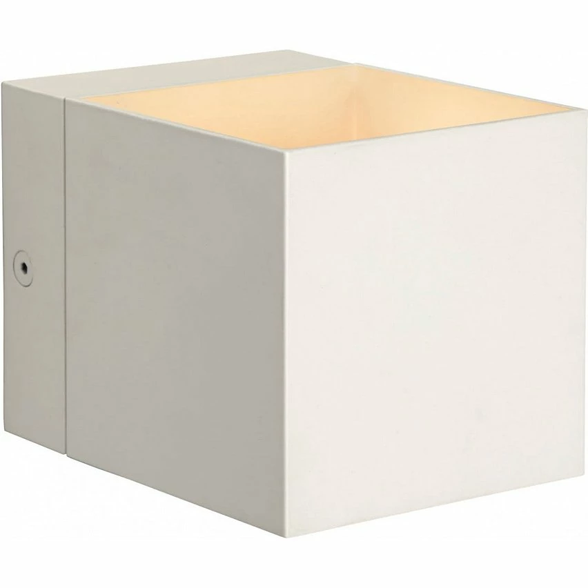 Sortie đ„° Lampea Applique design cube en aluminium blanc Riri â