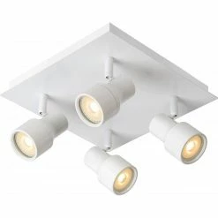Vente flash 👍 Lampea Spot moderne en métal 4 LED Ø10 cm Steel 👍