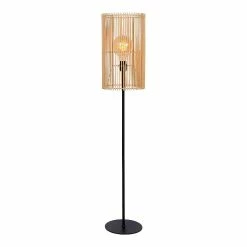 Bon marché 🧨 Lampea Lampadaire en rotin design Ø 26 cm Luna 🥰