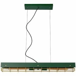 Meilleure affaire 🥰 Lampea Suspension industrielle 2xE27 vert Sibel 🧨